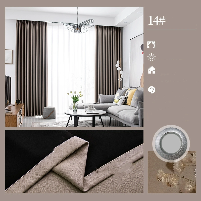 Curtain Light Luxury 100 Full Shading Bedroom Living Room 2022 New Thickened Shading Soundproof Nordic Curtain Fabric