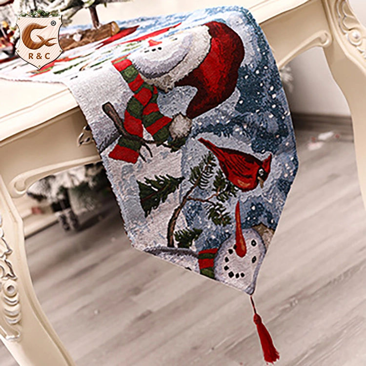 Wholesale Perfect Quality Best Choice Cotton Custom Jacquard Christmas Tablecloth