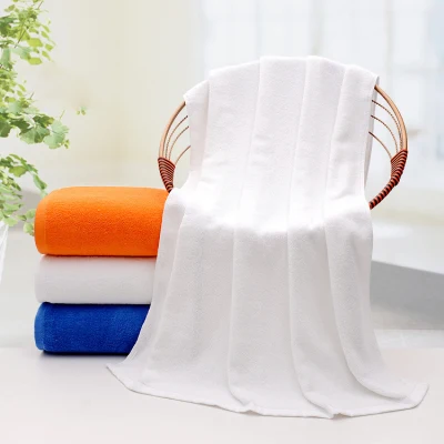 Baumwolle Bad Hotel Schönheit Krankenhaus Blau Orange Bett Handtuch Jacquard Stickerei Tuch