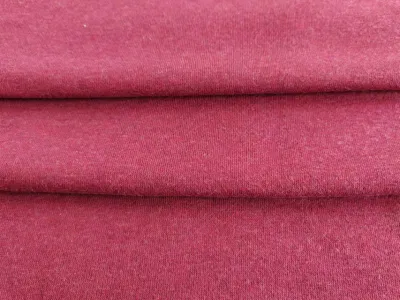 Bio-Baumwolle/Polyester-Melange-Fleece, French-Terry-Rückseite, gebürsteter Großhandel, hochwertiger Strickstoff für Kleidungsstücke, Bettwäsche, Spielzeug